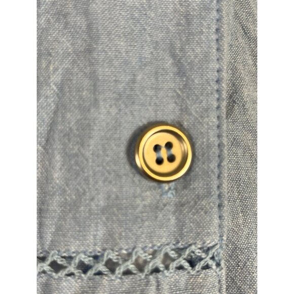 Vintage Coastal Sailboat Top PM Blue Tank Retro Classic Euro Summer Preppy 80s - Picture 6 of 16